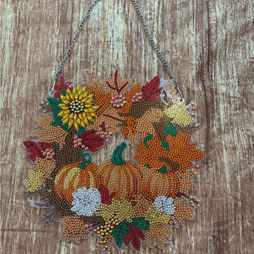 Hand bedazzled Fall Decor